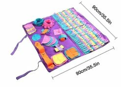 Shiyi Yi Shi Dog Sniffing Carpet, 90x90cm Grands Tapis Pour Animaux De Compagnie Pour Chiens Soft Pet Nose Work -nourriture pour chien boutique 501540507 max