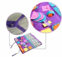 Shiyi Yi Shi Dog Sniffing Carpet, 90x90cm Grands Tapis Pour Animaux De Compagnie Pour Chiens Soft Pet Nose Work -nourriture pour chien boutique 501540517 max