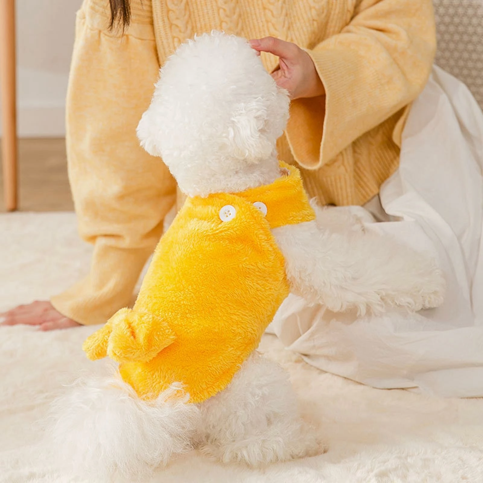 Unbranded Pet Vest Clothes Bow Knot Design Skin-friendly Épaississant Pet Dog Gilet à Deux Pattes Manteau Puppy Costume Jikaix 4 Unbranded Pet Vest Clothes Bow Knot Design Skin-friendly Épaississant Pet Dog Gilet à Deux Pattes Manteau Puppy Costume Jikaix – Image 4