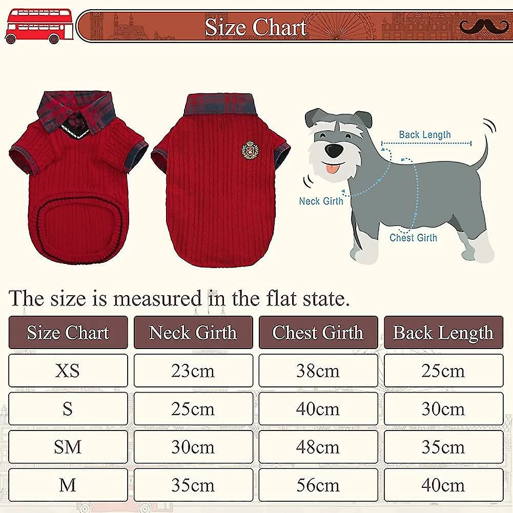 Redmiter Classic Dog Winter Jumpers - Soft Warm Dog Cold Weather Sweater Vêtements Tricotés 2 Redmiter Classic Dog Winter Jumpers - Soft Warm Dog Cold Weather Sweater Vêtements Tricotés – Image 2