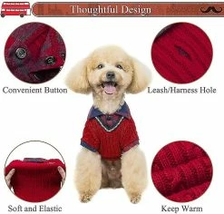 Redmiter Classic Dog Winter Jumpers - Soft Warm Dog Cold Weather Sweater Vêtements Tricotés 7 Redmiter Classic Dog Winter Jumpers - Soft Warm Dog Cold Weather Sweater Vêtements Tricotés -nourriture pour chien boutique 503819626 max