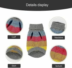 Redmiter Dog Sweaters Pet Cats Knit Pull Vêtements D’hiver Puppy Coats Jacket Apparel -nourriture pour chien boutique 503820055 max