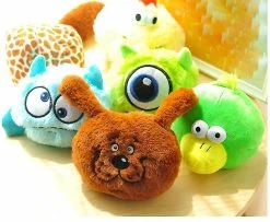 Unbranded Pet Dog Plush Toy Electric Bouncing Ball Various Animal Head Sound Vibration Anti-bite Toy Ball-3- -nourriture pour chien boutique 505918737 max