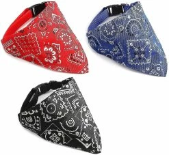 Unbranded 3 Pack Dog Bandana Collar Boho Pet Scarf Neckerchief Triangle Dog Bibs Kerchief