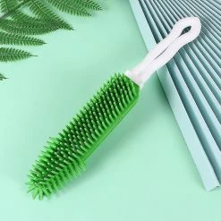 Unbranded 2pcs Hollow-out Pet Silicone Comb Pet Cleaning Peign Dog Hair Removal Peign Brosse à Poils D’animaux De Compagnie (vert Et Rose) -nourriture pour chien boutique 506032637 max