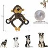 Unbranded 3pack Peluche Jouets Pour Chiens, Mignon Peluche Peluche Squeaky Dog Toys Monkey Bear Cow, Chew Squeaky Toys