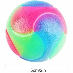 Wonderful 3 Pcs Clignotant Balle Élastique Dog Ball Glow In The Dark Jouet Interactif Pour Chiot Chat Chien -nourriture pour chien boutique 506504119 max