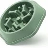 Shiyi Dog Bowl Dog Slow Feeder Bowls Bloat Stop Food Bowl Puzzle Interactif Healthy Eating Bowl (bleu)yiyi