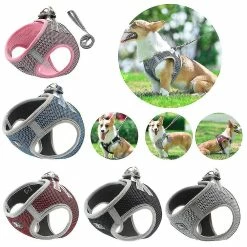Unbranded Nylon Mesh Puppy Dog Harnesses Gilet Reflective Dog Harness And Leash Set Pour Chien Chat -nourriture pour chien boutique 507608553 max