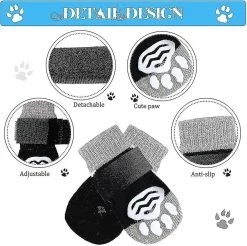 Unbranded Dog Sockscat Chaussettes, 8 Pièces Puppy Paw Protector Chaussettes Antidérapant Mignon -nourriture pour chien boutique 507665613 max