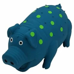 Unbranded Latex Polka Dot Globlet Pig Dog Toy, Couleurs Assorties