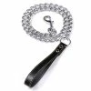 Unbranded 120cm Chaîne Métal Chien Harnais Laisse Laisse Animaux Pour Petit Moyen Grand Chien Leads Drag Pet Training Running Dog Leashes Cordes