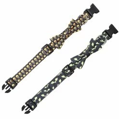 Knpht Halloween Dog Collar Strap Removable Cute Bow Tie Réglable Pet Collar -nourriture pour chien boutique 509233736 max