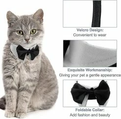 Unbranded Tux Dog Bowtie, 1 Pack Heilwiy Gift Blanc Doux Coton Chien Cravate Formelle -nourriture pour chien boutique 515703499 max