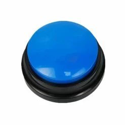 Shiyi Pet Puppy Communication Button Sound Box Dog Talking Toy Recording Sounder-colordark Blue Yi