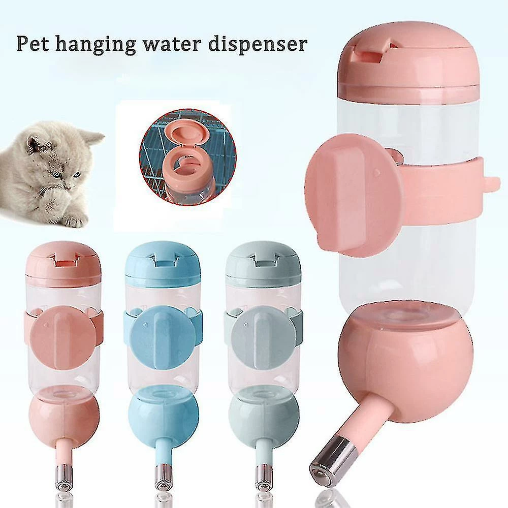 Shiyi Sans Goutte à Goutte Hamster Cochon D’Inde Lapin Distributeur D’eau Cage Water Kettle Dog Cat Hanging Water Bottle-sizepink Yiyi 4 Shiyi Sans Goutte à Goutte Hamster Cochon D’Inde Lapin Distributeur D’eau Cage Water Kettle Dog Cat Hanging Water Bottle-sizepink Yiyi – Image 4