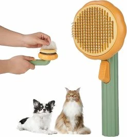 Pet Combs Brushes Brosses Pour Chats Brosses Pour Chiens. Self-nettoyant Dog Grooming Brush Hair Remover Pet Brush