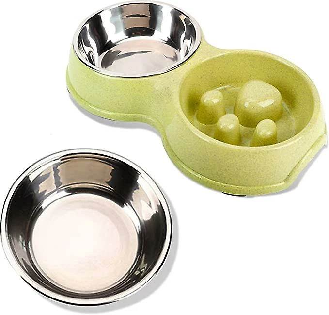 DEWENWILS Dww-anti Glutton Dog Bowl, Chat Et Chien Bowl, Bol De Chien Double En Acier Inoxydable Anti Slip Dog Bowl Water Bowl.Slow Feeding Bowl Pour Petit, Moyen Grand Et Grand 1 DEWENWILS Dww-anti Glutton Dog Bowl, Chat Et Chien Bowl, Bol De Chien Double En Acier Inoxydable Anti Slip Dog Bowl Water Bowl.Slow Feeding Bowl Pour Petit, Moyen Grand Et Grand
