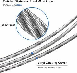 DEWENWILS Dww-dog Chew Leash Avec Poignée Rembourrée, Câble Métallique Pour Petits, Moyens Et Grands Chiens (bleu) 6 DEWENWILS Dww-dog Chew Leash Avec Poignée Rembourrée, Câble Métallique Pour Petits, Moyens Et Grands Chiens (bleu) -nourriture pour chien boutique 523261135 max
