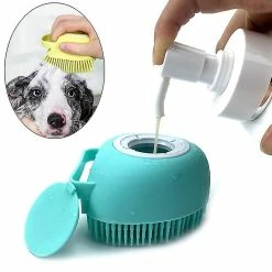 Redmiter Salle De Bain Puppy Big Dog Cat Gants De Massage Brosse Peigne Sécurité Douce Silicone Pour Chiens Chats Outils