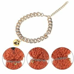 Aswei Pas De Discration Dog Gold Chain Premium Pet Chain Cat Collar Avec Cloche En Aluminium -nourriture pour chien boutique 526144566 max