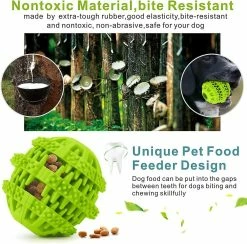Unbranded Dog Toy Ball, Non-toxic Anti-bite Dog Chew Ball Food Snack Feeder Teeth Cleaning Practice 9 Unbranded Dog Toy Ball, Non-toxic Anti-bite Dog Chew Ball Food Snack Feeder Teeth Cleaning Practice -nourriture pour chien boutique 529140605 max
