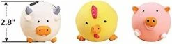 Unbranded 3pcs Safe Latex Dog Squeaky Toys, Chew Molar Dog Toys, 2.8-inch Diamètre, Pour Chiot Petit -nourriture pour chien boutique 530087233 max