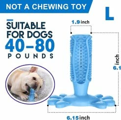 Unbranded Dog Toothbrush Made Of Natural Rubber, Chew Toy For Teeth Cleaning, Dental Care, Puppy -nourriture pour chien boutique 530089155 max
