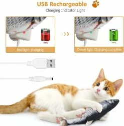 Unbranded Flopping Fish Toy Pour Chiens, Jouet Interactif Floppy Fish Dog, Dancing Wiggle Cat Kicker -nourriture pour chien boutique 531693628 max