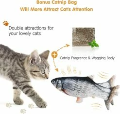 Unbranded Flopping Fish Toy Pour Chiens, Jouet Interactif Floppy Fish Dog, Dancing Wiggle Cat Kicker -nourriture pour chien boutique 531693639 max