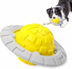 Unbranded Indestructible Dog Chew Toy, Squeaky Dog Toy Sound Ball, Interactive Dog Toy Suitable