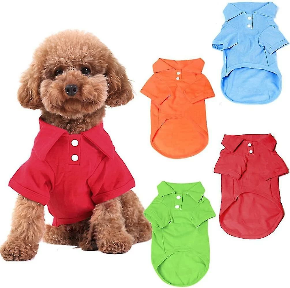 Unbranded 4 Pack Dog Shirts Pet Puppy T-shirt Vêtements Tenue Vêtements Manteaux Tops Pour Petits Moyens Grands Chiens Chats 1 Unbranded 4 Pack Dog Shirts Pet Puppy T-shirt Vêtements Tenue Vêtements Manteaux Tops Pour Petits Moyens Grands Chiens Chats