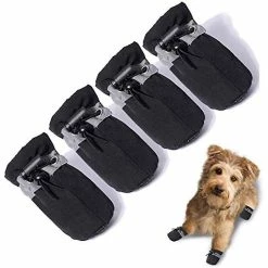 Unbranded Chaussures Pour Chien Pour Protecteur De Patte De Trottoir Chaud, Semelle Antidérapante été Cat Dog Boots Avec Sangles Réfléchissantes 4pcs