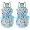 Unbranded Chien Bowknot Robe Florale Pet Princess Dress Dog Sundress Dog Princess Dress Puppy Summer Dress