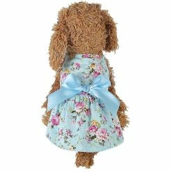 Unbranded Chien Bowknot Robe Florale Pet Princess Dress Dog Sundress Dog Princess Dress Puppy Summer Dress -nourriture pour chien boutique 535927235 max