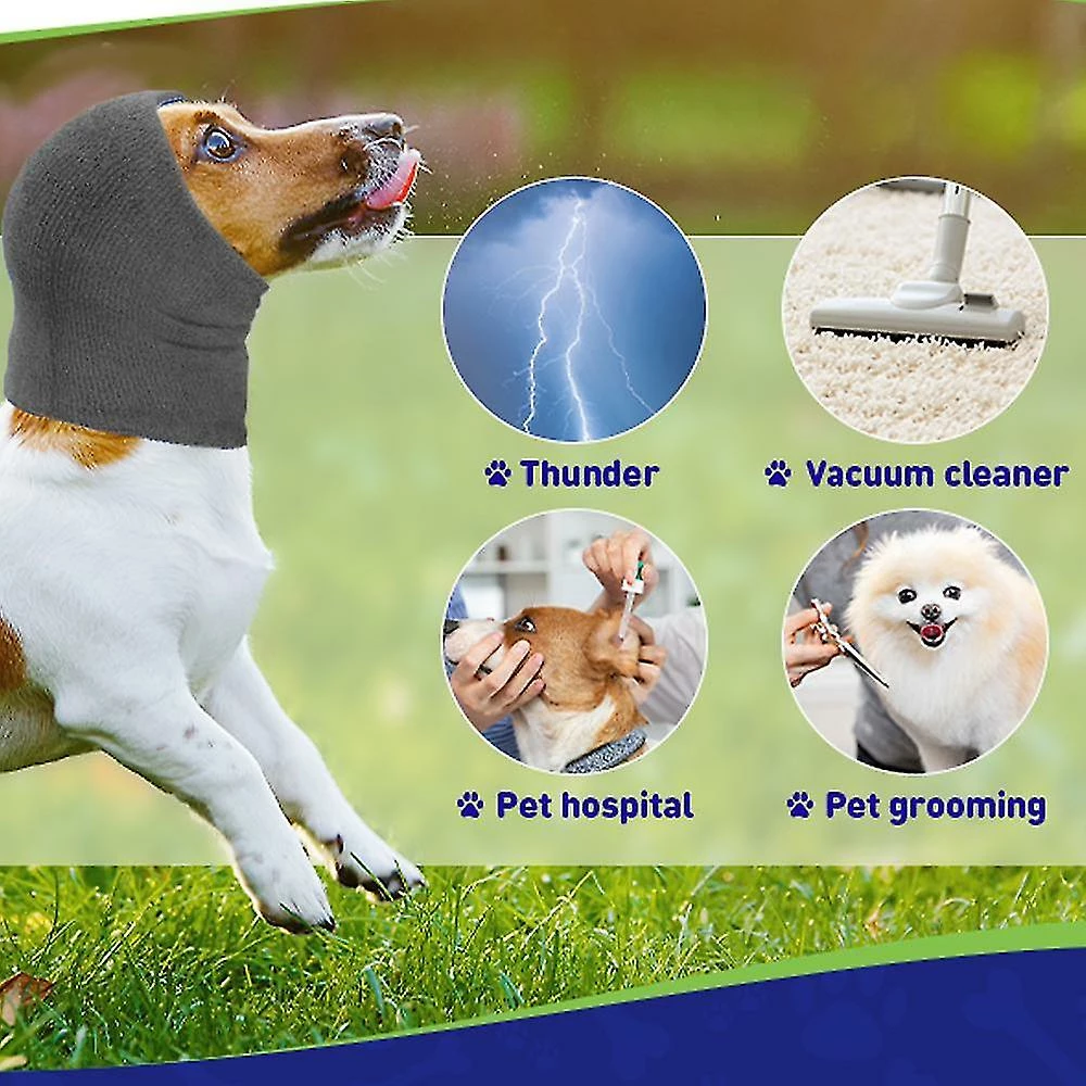 Unbranded 2 Pièces Cou Et Oreilles De Chien Plus Chaud Pet Dog Earmuff Pour Le Confort Anti-anxiété Bain Toilettage Réduisant Le Bruit 4 Unbranded 2 Pièces Cou Et Oreilles De Chien Plus Chaud Pet Dog Earmuff Pour Le Confort Anti-anxiété Bain Toilettage Réduisant Le Bruit – Image 4