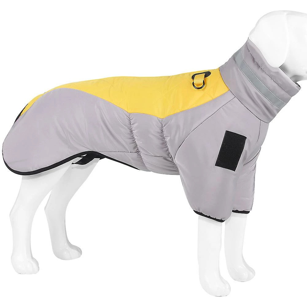 Chanker Plus Taille Pet Dog Jacket Hiver Chaud Color Block Réfléchissant Manteau Décontracté Vêtements Extérieur 1 Chanker Plus Taille Pet Dog Jacket Hiver Chaud Color Block Réfléchissant Manteau Décontracté Vêtements Extérieur