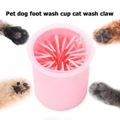 Born Pretty Pet Paw Cleaner Cupkitten Foot Cleaning Tools Soft Silicone Dog Cats Dirty Pink Color Paw Wash Cup For Household Animal Dog Ornaments -nourriture pour chien boutique 540200996 max