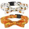 Lyjh 2 Pcs Halloween Dog Et Cat Collar Avec Arc Réglable Comcompatible Avectable Halloween Dog