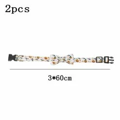 Lyjh 2 Pcs Halloween Dog Et Cat Collar Avec Arc Réglable Comcompatible Avectable Halloween Dog -nourriture pour chien boutique 540702231 max