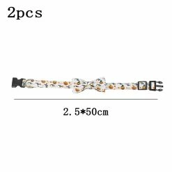 Lyjh 2 Pcs Halloween Dog Et Cat Collar Avec Arc Réglable Comcompatible Avectable Halloween Dog -nourriture pour chien boutique 540702232 max