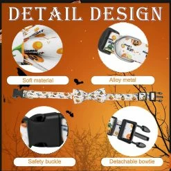 Lyjh 2 Pcs Halloween Dog Et Cat Collar Avec Arc Réglable Comcompatible Avectable Halloween Dog -nourriture pour chien boutique 540702457 max