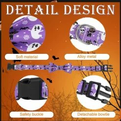 Lyjh 2 Pcs Halloween Dog Et Cat Collar Avec Arc Réglable Comcompatible Avectable Halloween Dog -nourriture pour chien boutique 540702493 max