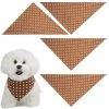 Unbranded 4pcs Dog Bandanas Été Mignon Doux Coton Chiot Chat Foulards Lavables Quotidien Mouchoir Cadeaux Confortables