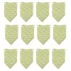 Unbranded 12 Pièces Dog Bandana Foulard Lavable Bavoirs Triangulaires Pet Réglable Lavable Kerchief Dog Bandana