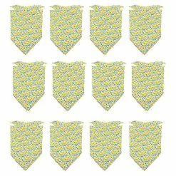 Unbranded 12 Pièces Dog Bandana Foulard Lavable Bavoirs Triangulaires Pet Réglable Lavable Kerchief Dog Bandana