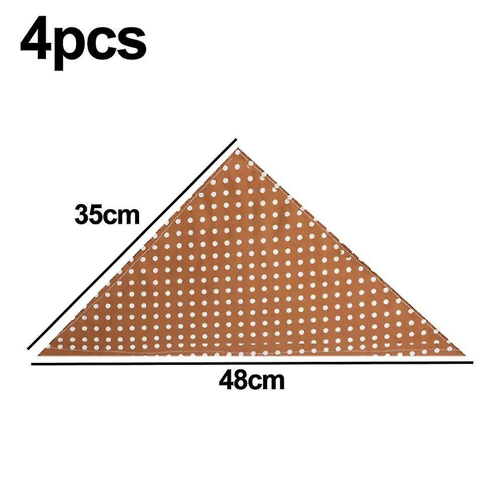 Unbranded 4pcs Dog Bandanas Été Mignon Doux Coton Chiot Chat Foulards Lavables Quotidien Mouchoir Cadeaux Confortables 2 Unbranded 4pcs Dog Bandanas Été Mignon Doux Coton Chiot Chat Foulards Lavables Quotidien Mouchoir Cadeaux Confortables – Image 2