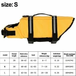 Unbranded Gilet De Sauvetage Pour Chien, Sauveteur Réfléchissant Avec Poignée De Sauvetage, Gilet Flottant Réglable, Aide à La Flottabilité élevée Dog Saver -nourriture pour chien boutique 543228209 max