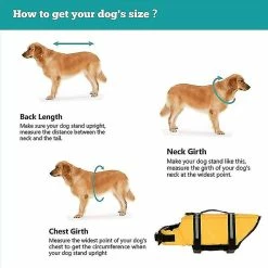 Unbranded Gilet De Sauvetage Pour Chien, Sauveteur Réfléchissant Avec Poignée De Sauvetage, Gilet Flottant Réglable, Aide à La Flottabilité élevée Dog Saver -nourriture pour chien boutique 543228333 max