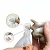 Unbranded Professionnels Pet Nail Ciseaux Pet Dog Cat Nail Toe Claw Scissors Led Light Nail Trimmer For Animal Pets, 1 Pièce, Gris + Orange-